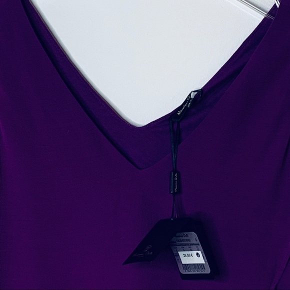 MOSSIMO Dutti Purple Double Layered Top NWT Size S - Picture 6 of 13